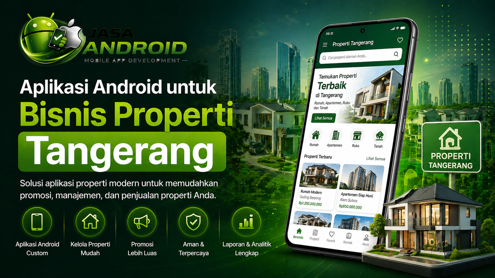 Aplikasi Android untuk Bisnis Properti Tangerang Murah & Profesional